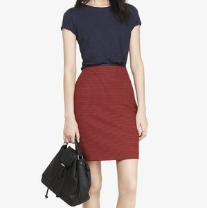 Express Houndstooth Pencil Skirt
